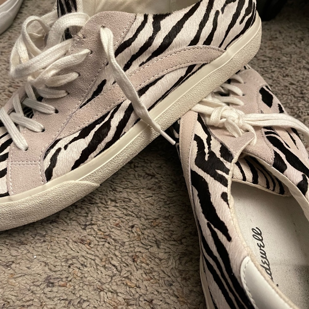 Madewell Zebra Sidewalk Cloud Sneaker